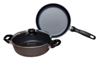Swiss Diamond 3 Piece Cookware Set - Fry Pan And Casserole New. Price: $198.45.