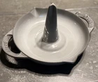 Staub Enameled Cast Iron Vertical Chicken Roaster - Graphite Grey Used. Price: $95.00.