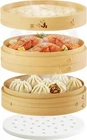 Prime Home Direct Bamboo Steamer Basket 8-INCH 2-TIER For Cooking ... New. Price: $38.30.
