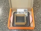 New Creuset Enameled Cast Iron Skinny Square Griddle Pan 9-1/2" Chiffon Pink. Price: $169.95.