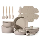 Carote 19PCS Pots And Pans Set Stick, Cookware Detachable Ha... New. Price: $90.68.