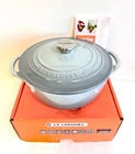 Le Creuset Sea Salt Green Bis Round Cast Iron Cocotte 2.75 Quart New. Price: $275.00.