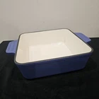 Sedona Enameled Blue Cast Iron 3QT 8X8 Square Pan New Fast Ship. Price: $30.00.