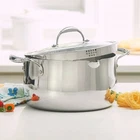 Princess House Heritage Tri Ply Stainless Steel Qt Straining Simmer Pot 5749 New. Price: $175.00.