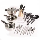 Gibson Total Kitchen Lybra 32-PIECE Cookware Combo Set New. Price: $51.25.