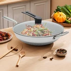 Double Sided Screen Honeycomb Wok Stainless Steel Kitchen Frying Pan Non Stick New. Price: $49.02.