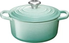Le Creuset Signature Cocotte Ronde 18CM Cool Mint Cast Enamel Pot Silver Knob New. Price: $398.83.