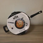 Sedona Kitchen 6.5-QT. Wok & Lid Black New. Price: $55.00.