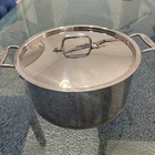 All-clad Copper Core Stainless Steel Stock Pot 8-QT Quart With Lid Used. Price: $180.00.