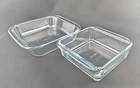 Pyrex Clear Glass Baking Dish 6000 - 10 & 20, Lot Of Used. Price: $10.99.
