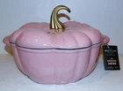 Nwt Smith & Clark 4 Qt Pumpkin Pink Enameled Cast Iron Dutch Oven With Lid New. Price: $134.99.