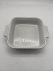 Creuset White Small Stoneware Square Baking Dish With Handles 6 Inch 17-27 Used. Price: $24.99.