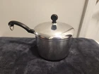 Vintage Farberware 1/2QUART Stainless Steel Aluminum Bottom Saucepan & Lid Usa Used. Price: $24.00.