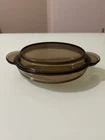 Vision V-14-B By Corning Oz Amber Glass Oval Casserole With Pyrex P-14-C Lid Used. Price: $12.95.