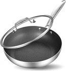8 Inch Hybrid Tri-ply Stainless Steel Saut With Lid,non-stick Frying Pan... New. Price: $39.95.