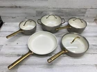 Greenpan Reserve Hard Anodized Healthy Ceramic Nonstick 9PC Taupe Set Pre Owned Used. Price: $115.90.