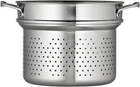 Tramontina Signature Stainless Steel Pasta Strainer Insert For 8-QT Pot Basket Open. Price: $34.99.