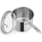 Ciwete 3 Qt Stainless Steel Saucepan With Glass Strainer Lid, Quart Pot Sta... New. Price: $66.94.