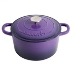 5 Quart Lavender Purple Cast Iron Dutch Oven Crock Pot Artisan Enameled New. Price: $81.49.