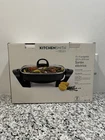 Kitchensmith By Bella TXG-619 X11 Electric Skillet 12117 Missing Lid Used. Price: $14.99.