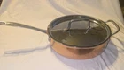 Cuisinart Copper Bottom Saute Skillet Pan & Lid Cover CTP333-24HT Used. Price: $35.00.