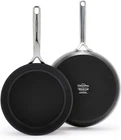 Ceramic Nonstick Frying Pan Set - 9.5" & 11", Induction Oven Safe, Black New. Price: $250.99.