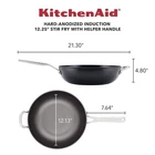 Kitchenaid Hard-anodized Aluminium 12.25" Induction Non-stick Wok Brand New. Price: $81.60.
