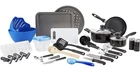 Gibson Cookware Set, 59-PIECE, Black, Non-stick Aluminum, Utensils & More Nib! New. Price: $22.45.
