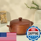 Brick Brown Handcrafted Wooden Handi Roti Mahogany Finish Chapati For Kitchen New. Price: $77.70.