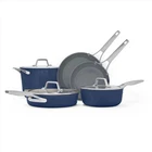 Calphalon Premier Ceramic Nonstick 8-PIECE Cookware Set, Midnight Blue New. Price: $369.00.