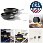 2-PIECE Non-stick Fry Pan Set: 8 Inch & 10 Induction Safe New. Price: $227.99.