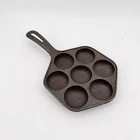 Norpro Cast Iron Stuffed Pancake Munk Aebleskiver 2" / 5CM Diameter Black Used. Price: $24.99.