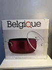 Belgique 7.5 Qt Nonstick Aluminum Dutch Oven W/ Glass Lid Red New Box. Price: $110.00.