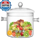 Riavzau Glass Saucepan Cover 1.7L/57OZ Heat-resistant Cooking Pots New. Price: $28.25.