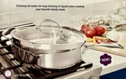 Princess House Triply Stainless Steal 13'' Straining Saute Pan 10833 New. Price: $239.95.