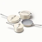 Caraway Cookware Set 12-PIECE Non-stick Ceramic Pots And Pans With Storage New. Price: $288.79.