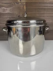 Farberware 16QT Stock Pot Stainless Steel Aluminum Clad W/ Lid PAT.3.173.202 Usa Used. Price: $78.00.