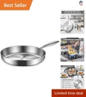 12 Inch Stainless Steel Frying Pan Compatible With All Cooktops Oven Safe Sau... New. Price: $35.99.