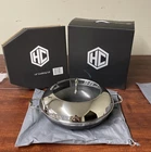 Hexclad Hybrid Nonstick 14" Inch Wok W/ Stainless Steel Lid New. Price: $110.99.