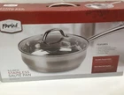 Parini Cookware Stainless Saute Pan W/glass Lid 9.5 In.stove Top,dishwasher Safe New. Price: $49.99.