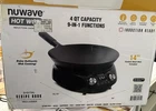Nuwave Induction Hot With 14" Carbon Steel Wok,rack Used. Price: $50.00.