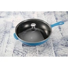 Staub 10", 2.9-QUART Enameled Cast Iron Daily Pan With Glass Lid French Blue New. Price: $199.99.