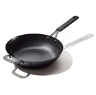 Oxo 12-INCH Black Steel Wok With Silicone Handle Sleeve New. Price: $47.99.