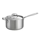 Tramontina Gourmet Saucepan With Lid 4 Qt. Tri-ply Clad New. Price: $195.00.