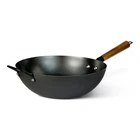 Amazon Basics 12.6" Carbon Steel Pre-seasoned Wok All Cooktops New. Price: $48.21.