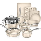 Gotham Steel Hammered Cream 15PCS Ceramic Nonstick Cookware & Bakeware Set New. Price: $199.95.