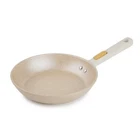 Ceramic Non-stick Granite Coating Frying Pan With Soft Touch Handle Taupe Gold New. Price: $23.73.
