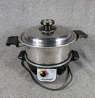 Vtg Americraft 4 Quart Stainless Steel Pot W/ Lid & All Purpose Electric Cooker Used. Price: $124.95.