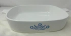 Corningware P-16-B Blue Floral Square Casserole Dish 11 Made Usa Vintage Used. Price: $9.00.