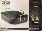 All-clad HA1 Hard Anodized Nonstick Roaster Pan 13X16 Inch With Rack 500F Safe New. Price: $69.99.